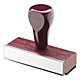 IDEAL HAND STAMPS WITH CHERRY HANDLE, CHERRY BASE FOR USE WITH SEPARATE INK PAD